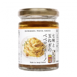 七味と玉ねぎのペペロンチーノ